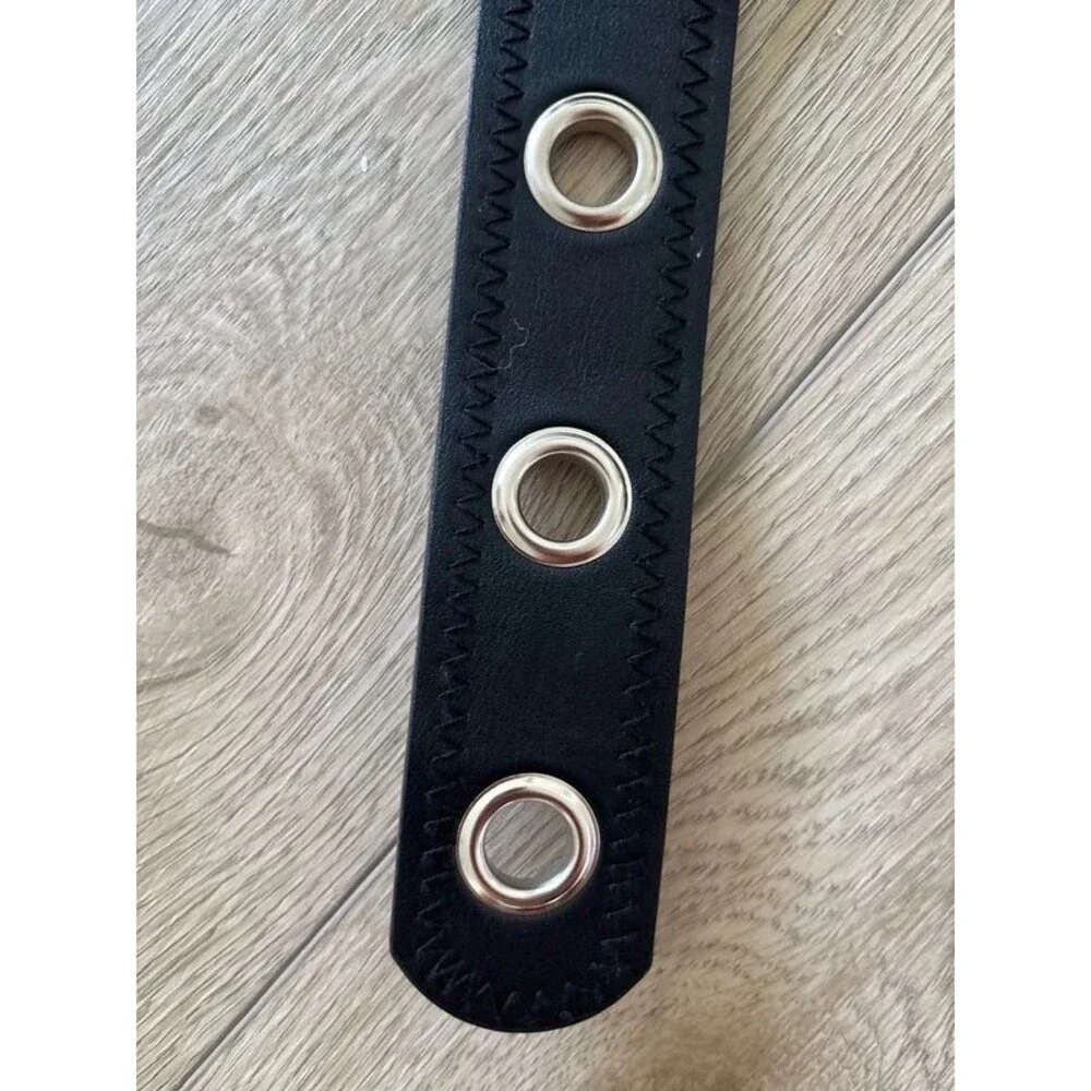 Y2K grunge studded grommet vegan belt M/L